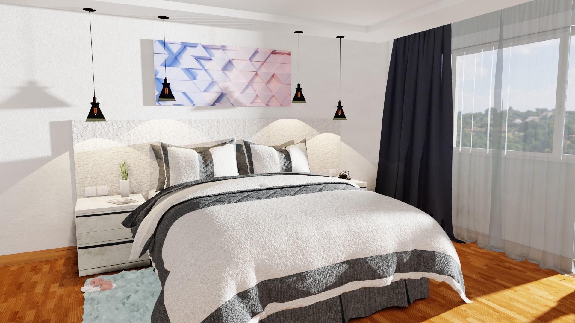 Bedroom Interior Design 3D model_2