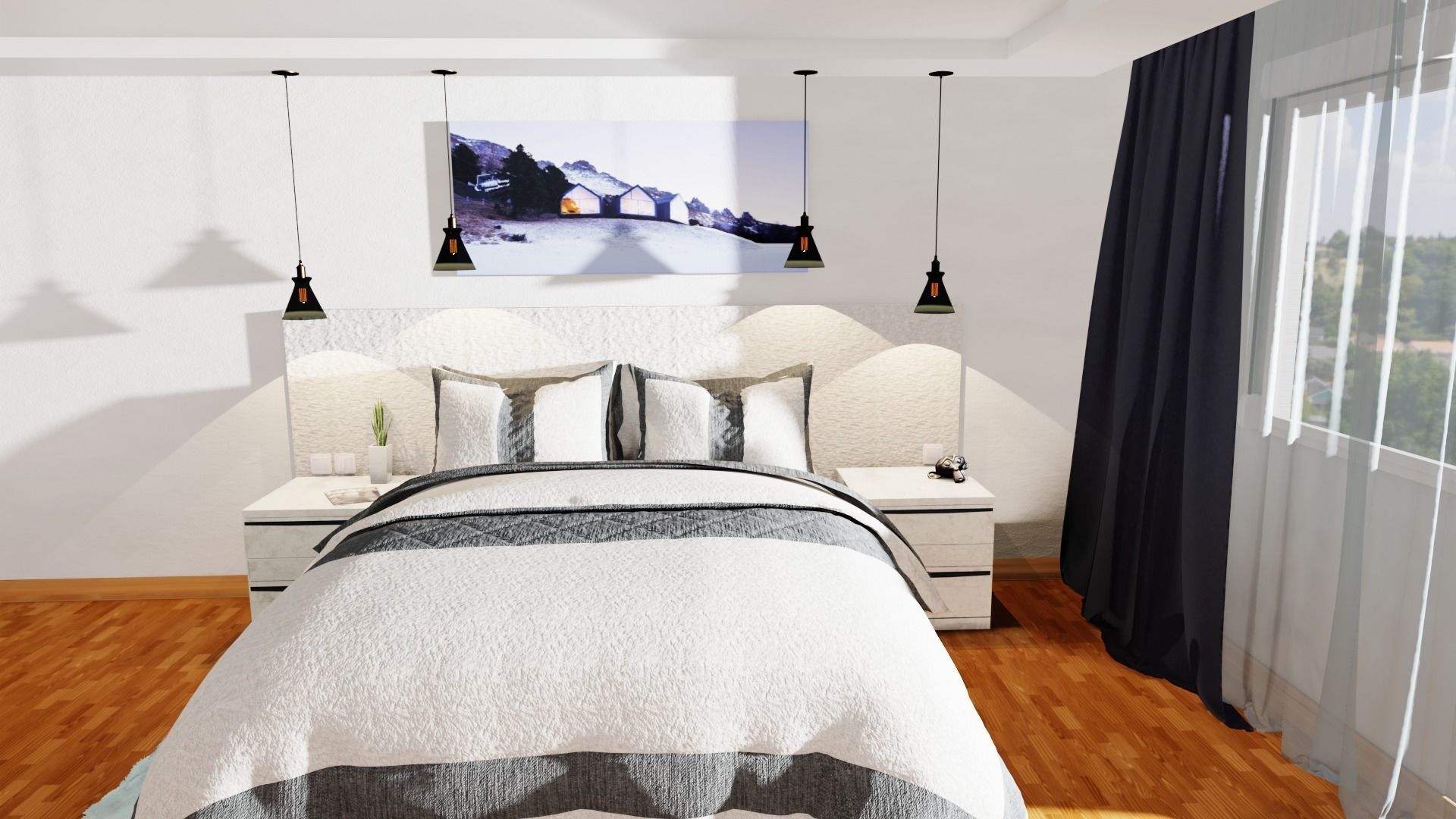 Bedroom Interior Design 3D model_5