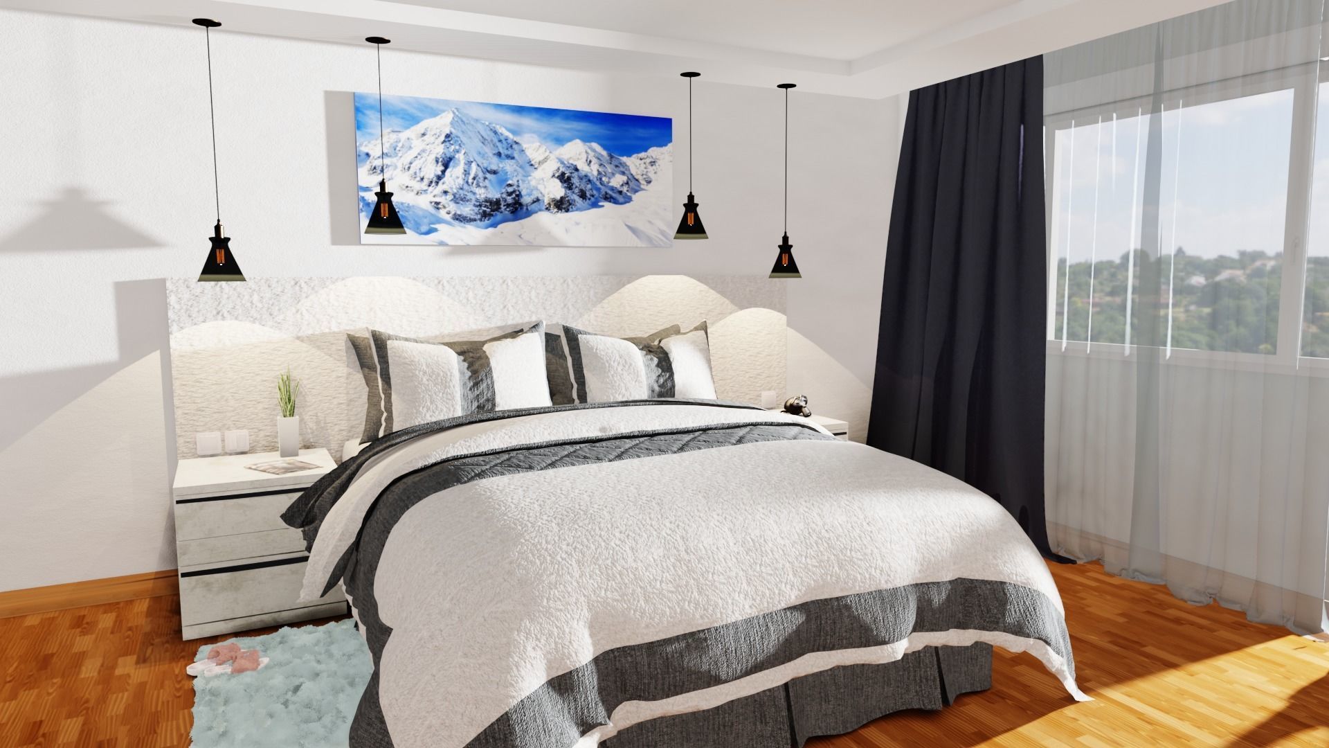 Bedroom Interior Design 3D model_4