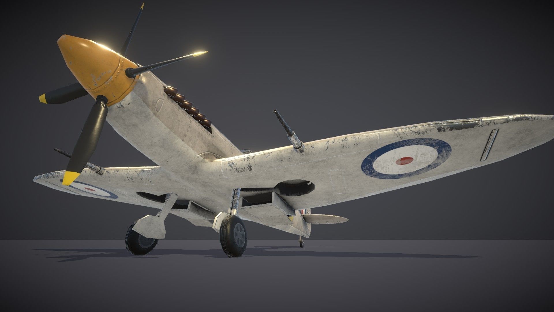 Supermarine Spitfire Low-poly 3D model_44