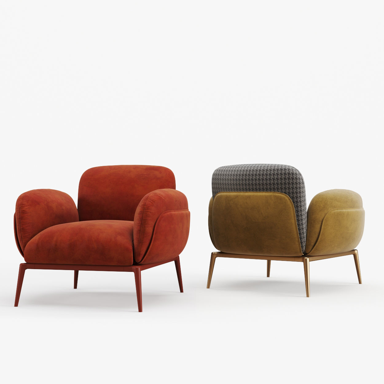 BROOKLYN  Armchair 3D model_1