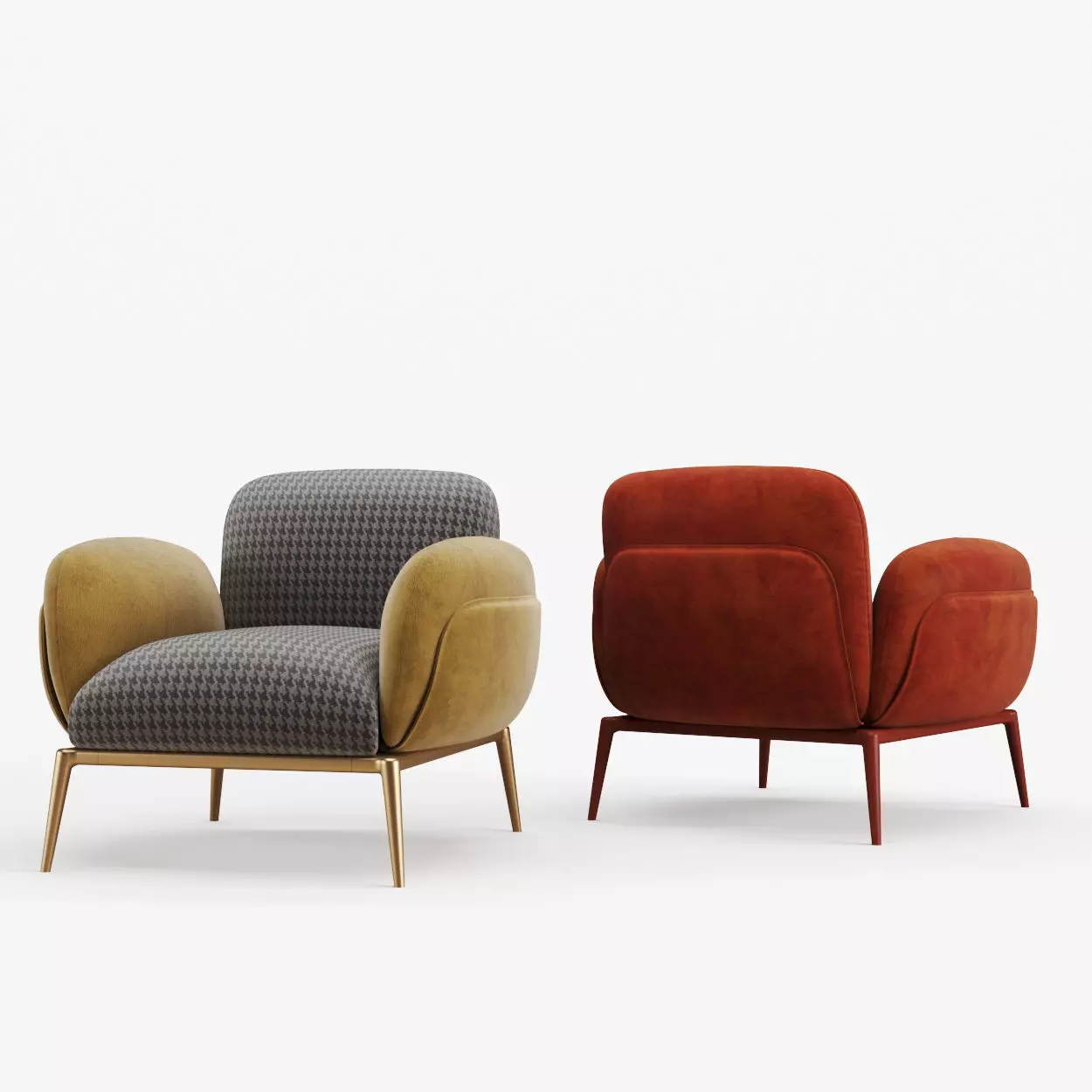 BROOKLYN  Armchair 3D model_0