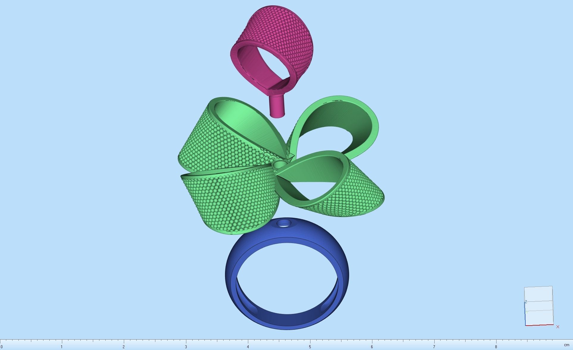 MGold048 Bow Knot Ring  3dmodel 3D print 3dm stl 3D print model 3D print model_9