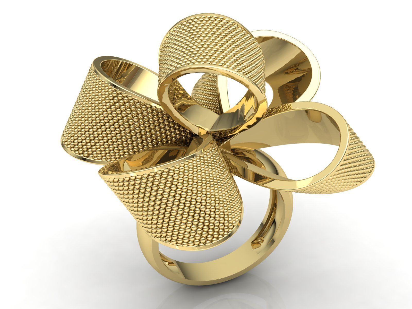 MGold048 Bow Knot Ring  3dmodel 3D print 3dm stl 3D print model 3D print model_3