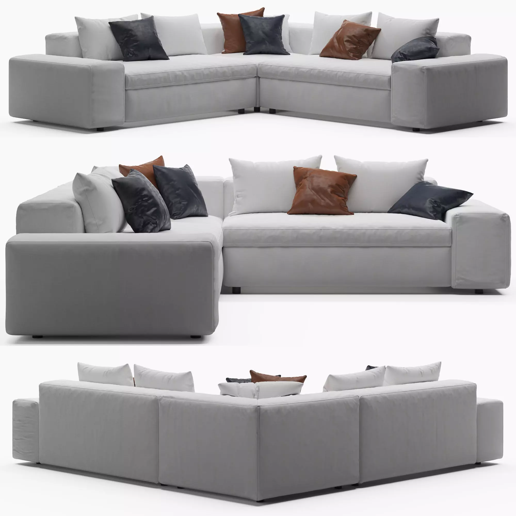 CB2 Arlo Sectional Sofa 3D model