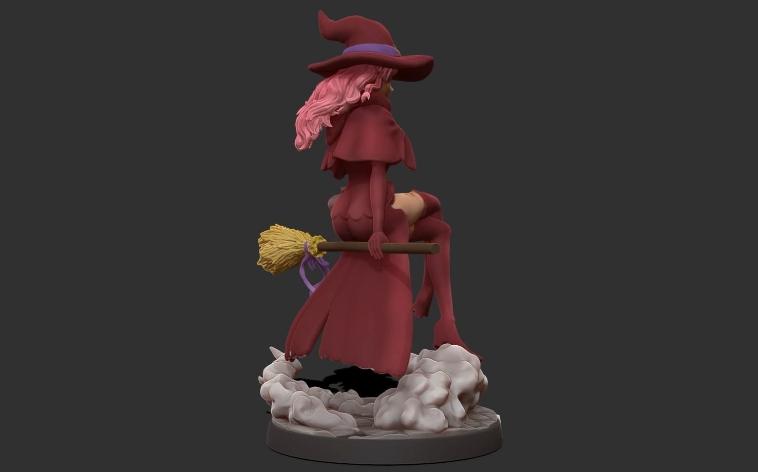 Black clover - vanessa anoteca 3d print statue - witch figure 3D print model_14