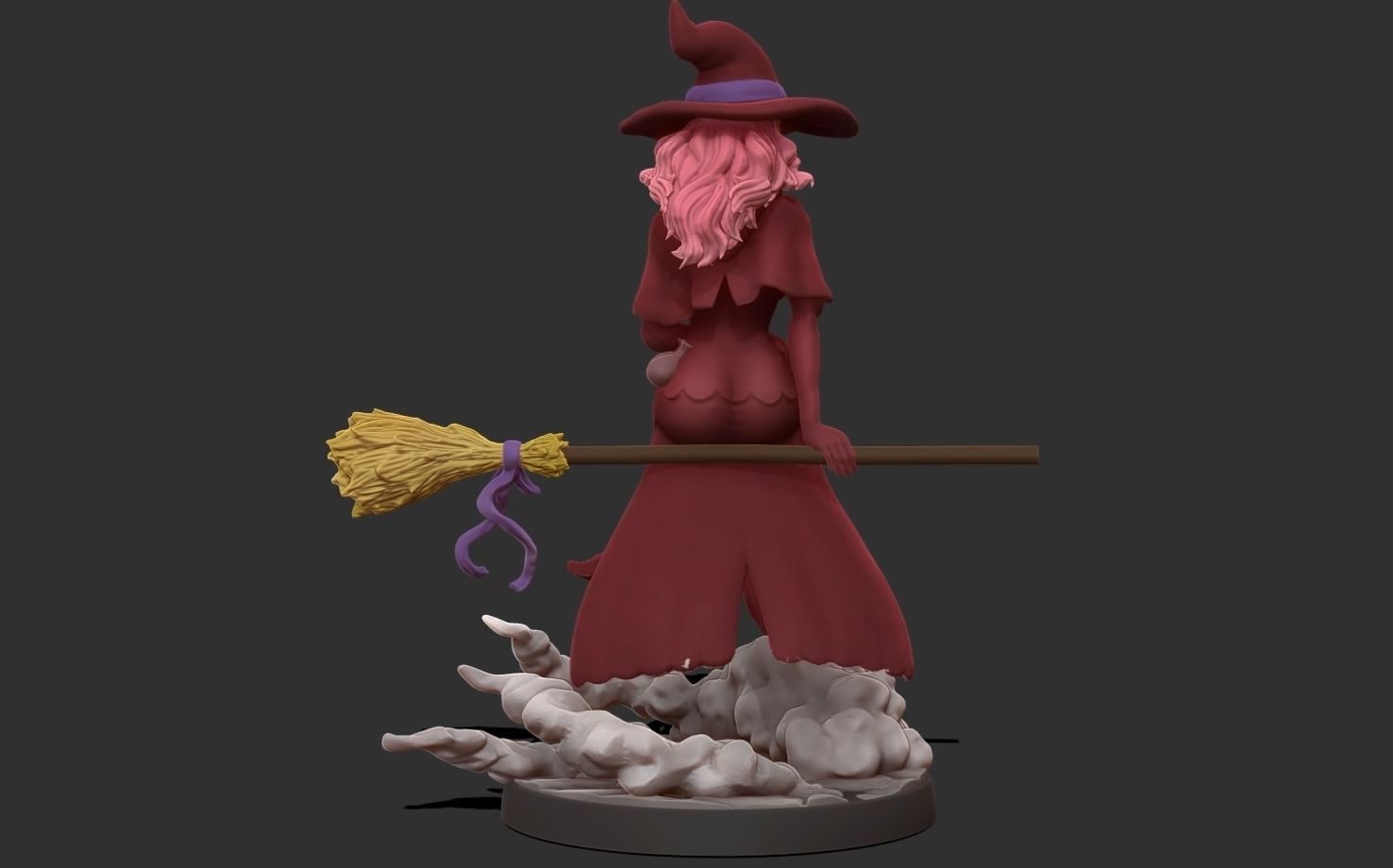 Black clover - vanessa anoteca 3d print statue - witch figure 3D print model_20