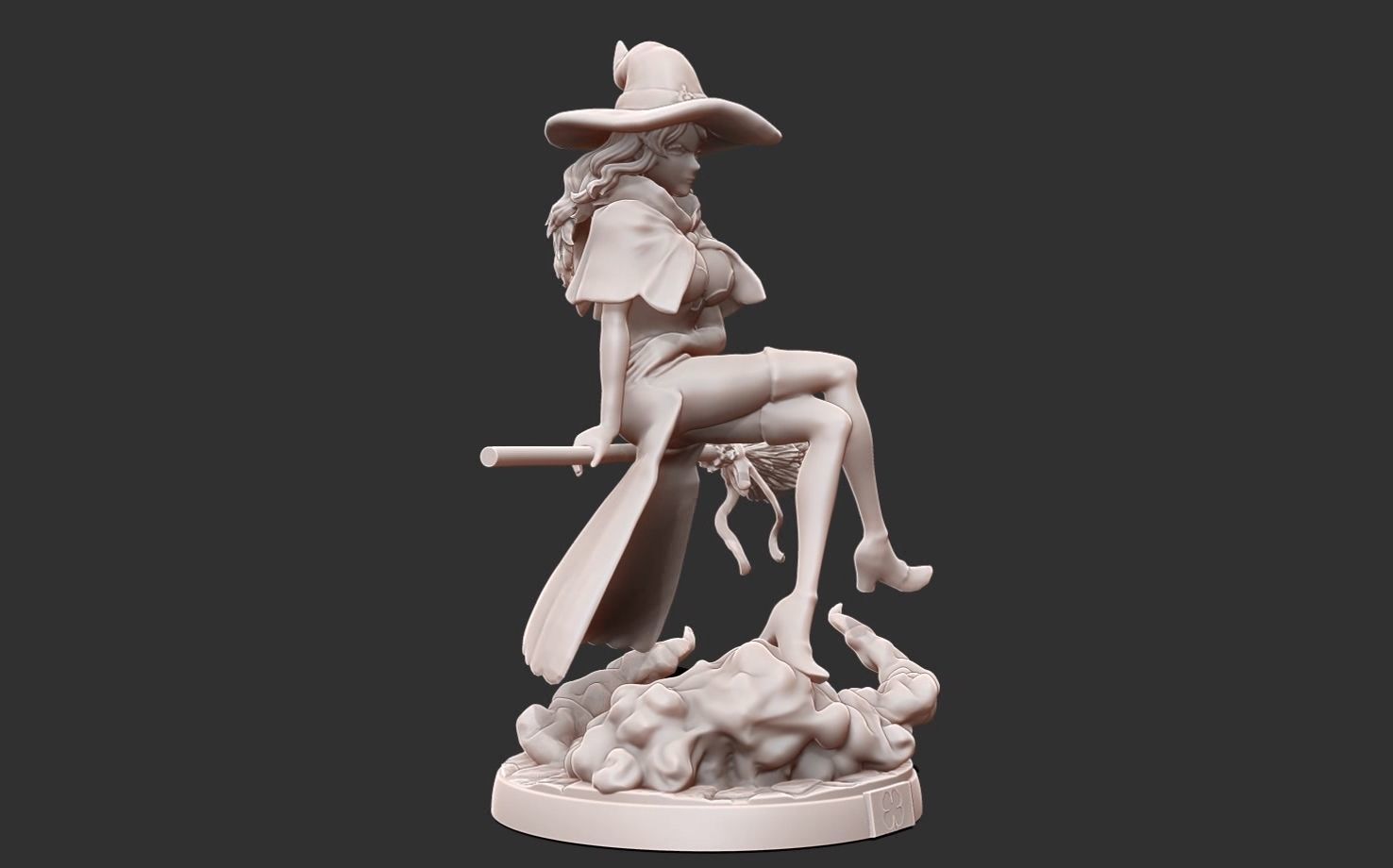 Black clover - vanessa anoteca 3d print statue - witch figure 3D print model_5