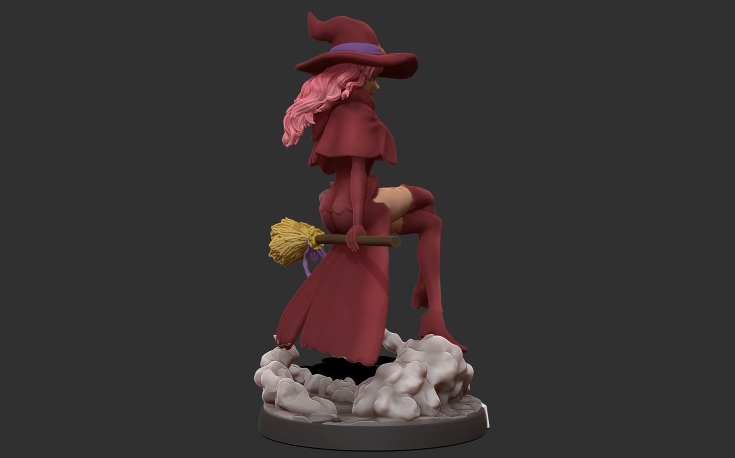 Black clover - vanessa anoteca 3d print statue - witch figure 3D print model_13