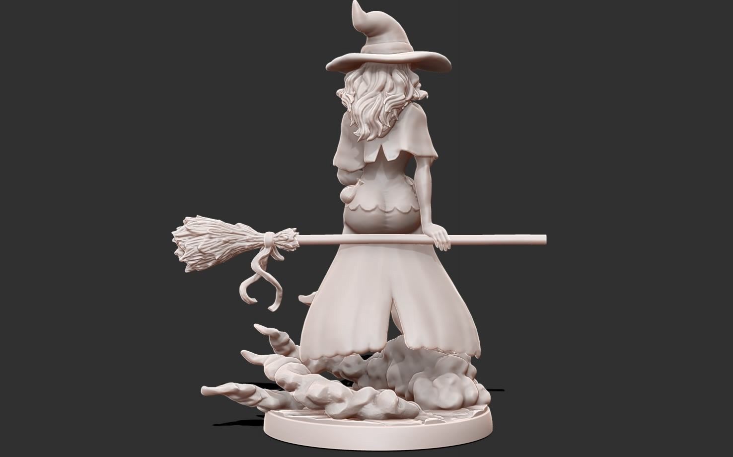 Black clover - vanessa anoteca 3d print statue - witch figure 3D print model_4