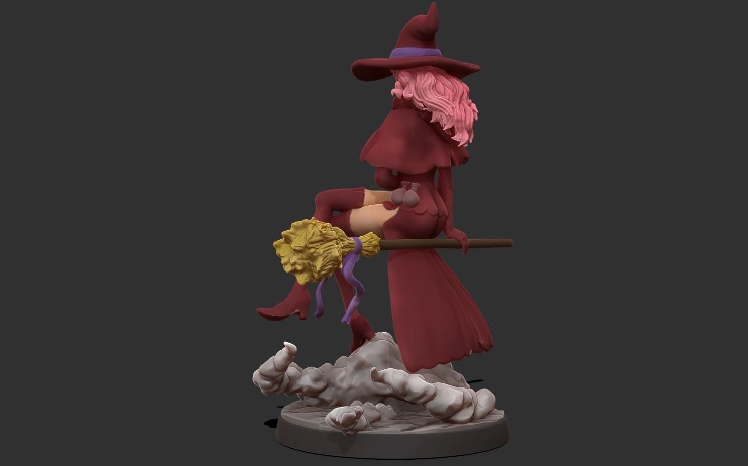 Black clover - vanessa anoteca 3d print statue - witch figure 3D print model_28