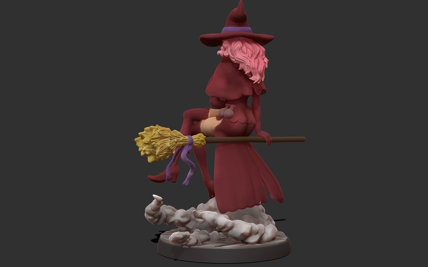 Black clover - vanessa anoteca 3d print statue - witch figure 3D print model_26