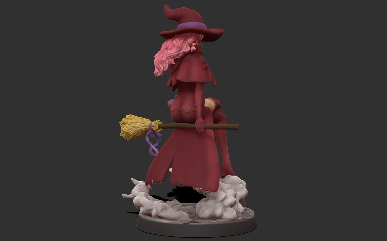 Black clover - vanessa anoteca 3d print statue - witch figure 3D print model_15
