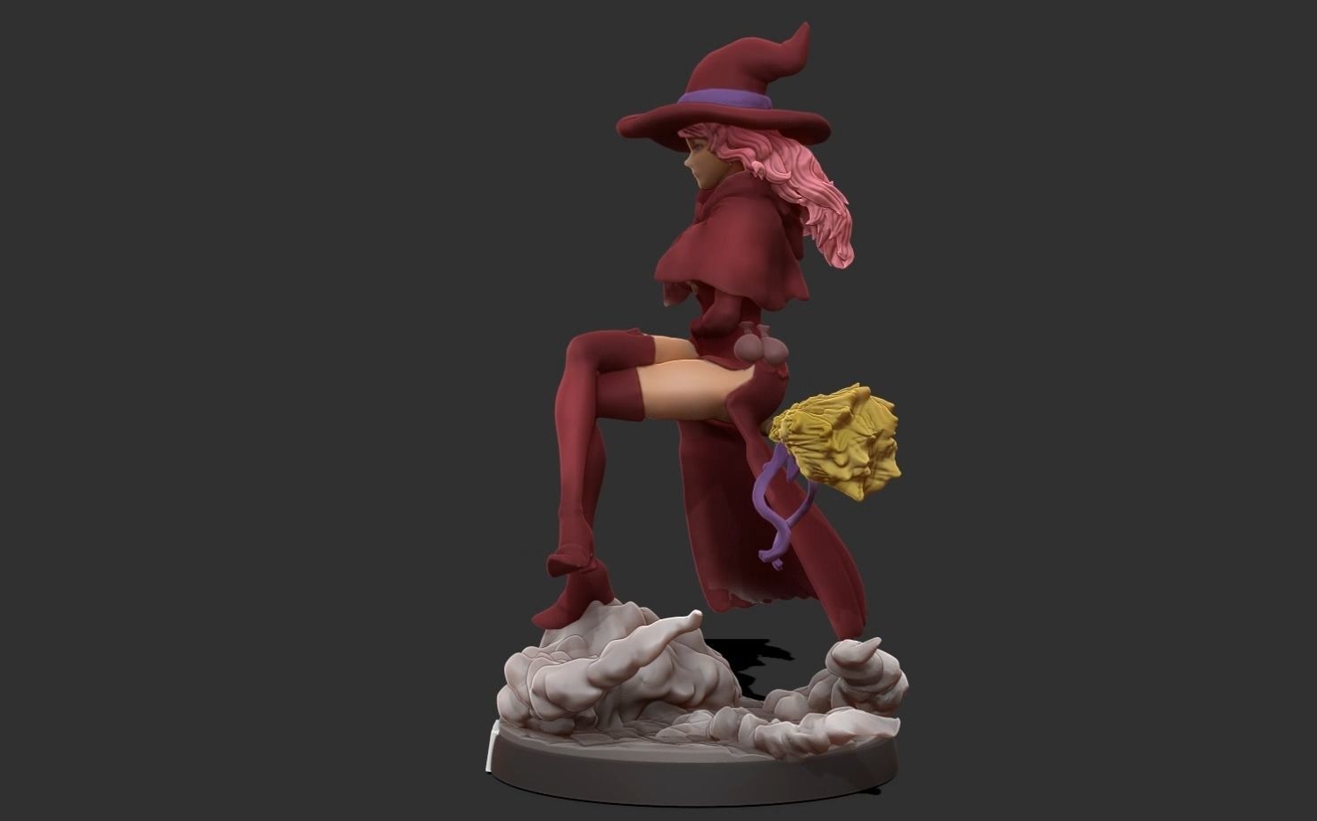 Black clover - vanessa anoteca 3d print statue - witch figure 3D print model_34
