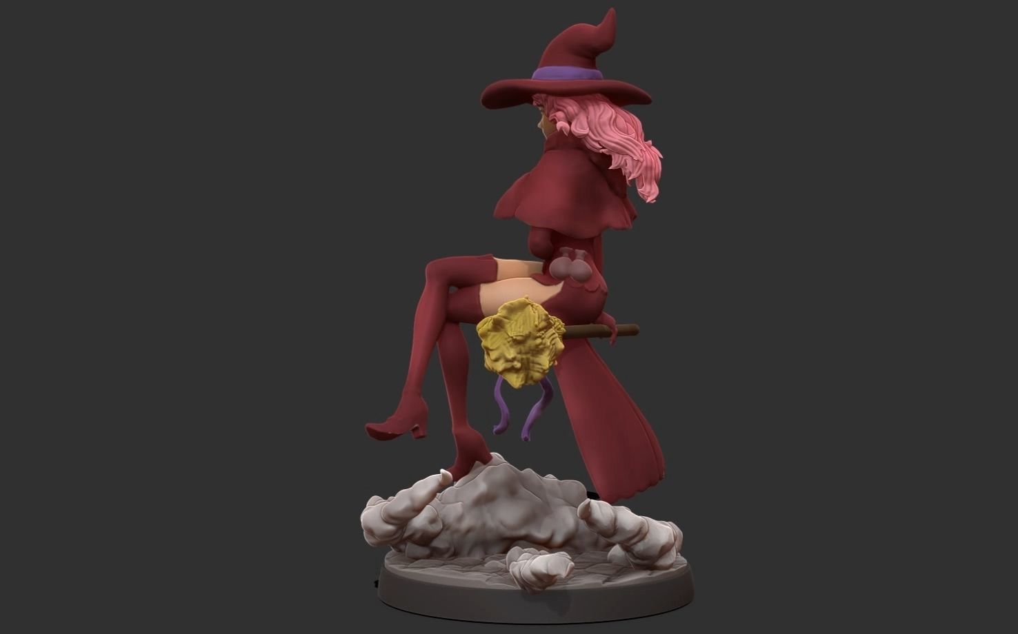 Black clover - vanessa anoteca 3d print statue - witch figure 3D print model_31