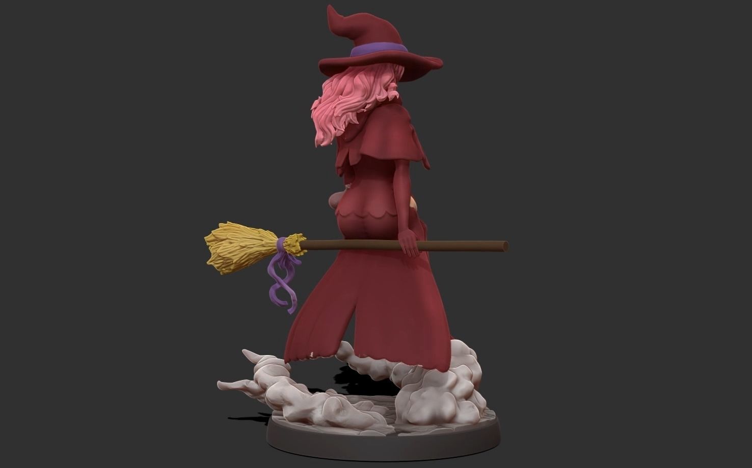 Black clover - vanessa anoteca 3d print statue - witch figure 3D print model_16