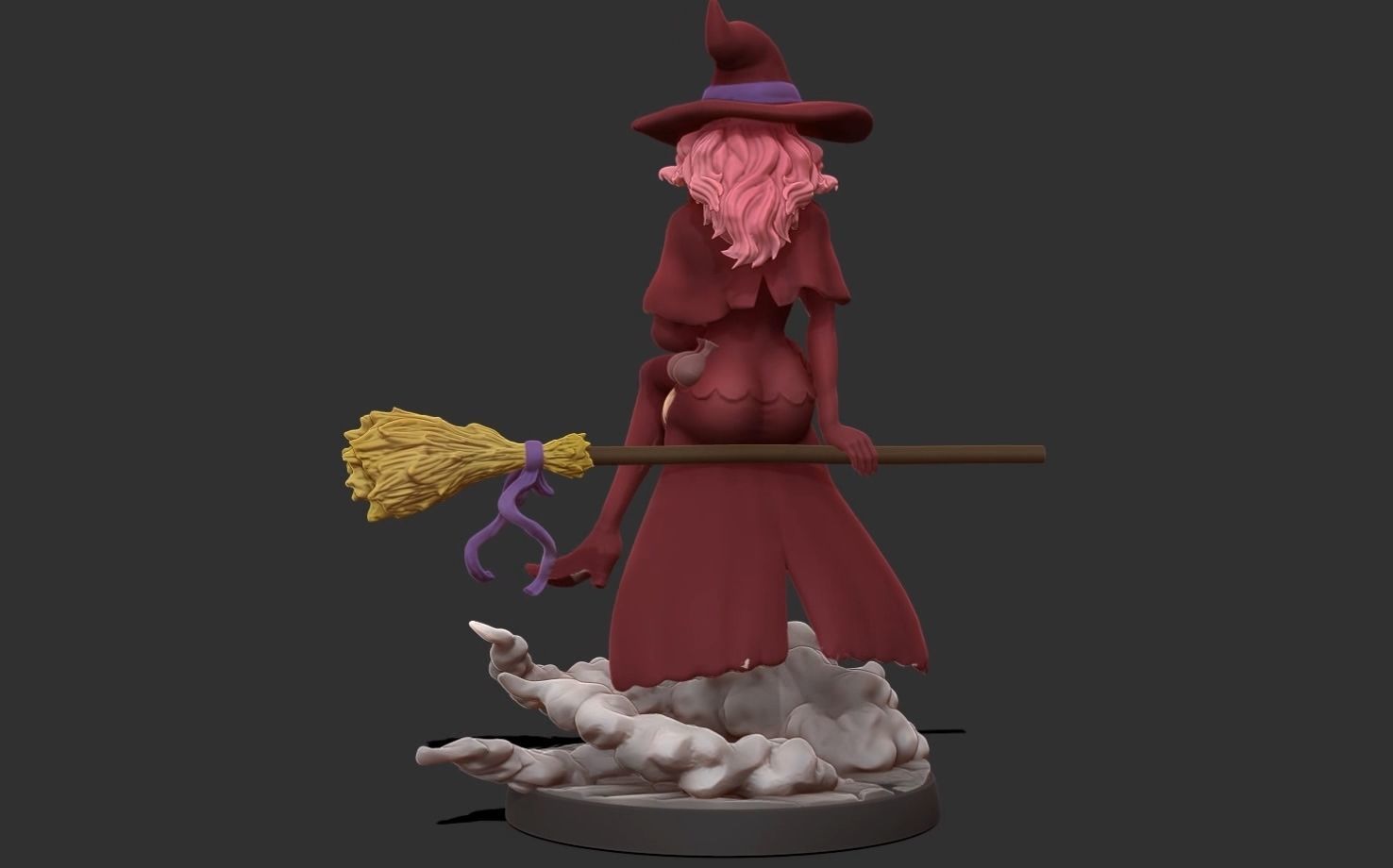 Black clover - vanessa anoteca 3d print statue - witch figure 3D print model_22