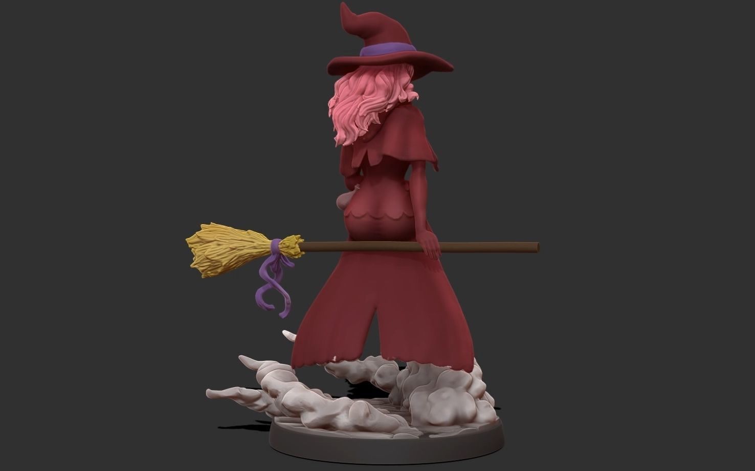 Black clover - vanessa anoteca 3d print statue - witch figure 3D print model_18