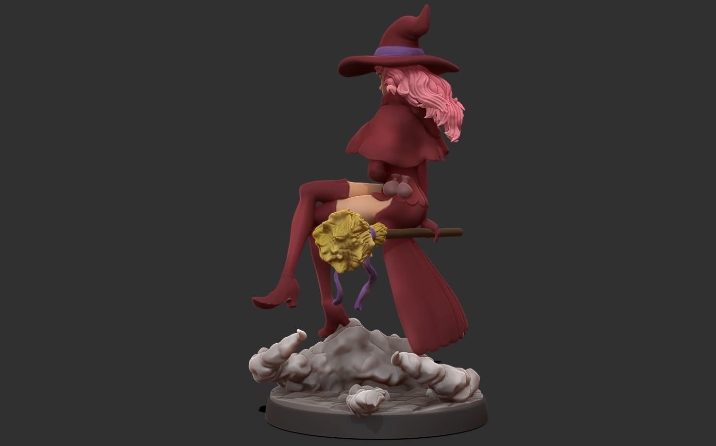 Black clover - vanessa anoteca 3d print statue - witch figure 3D print model_30