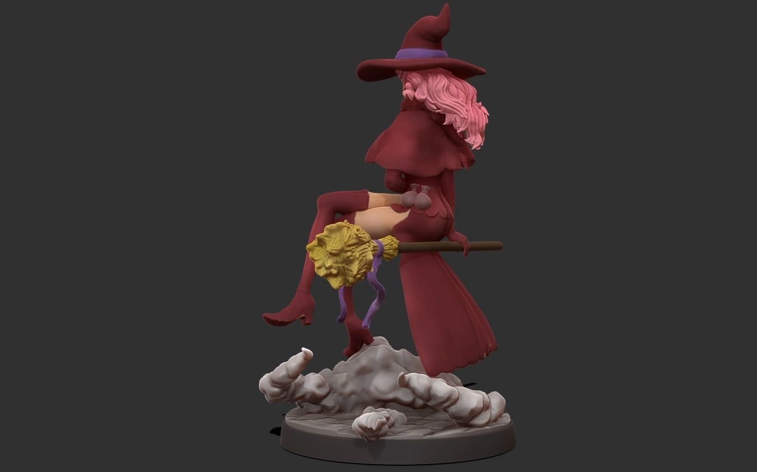 Black clover - vanessa anoteca 3d print statue - witch figure 3D print model_29