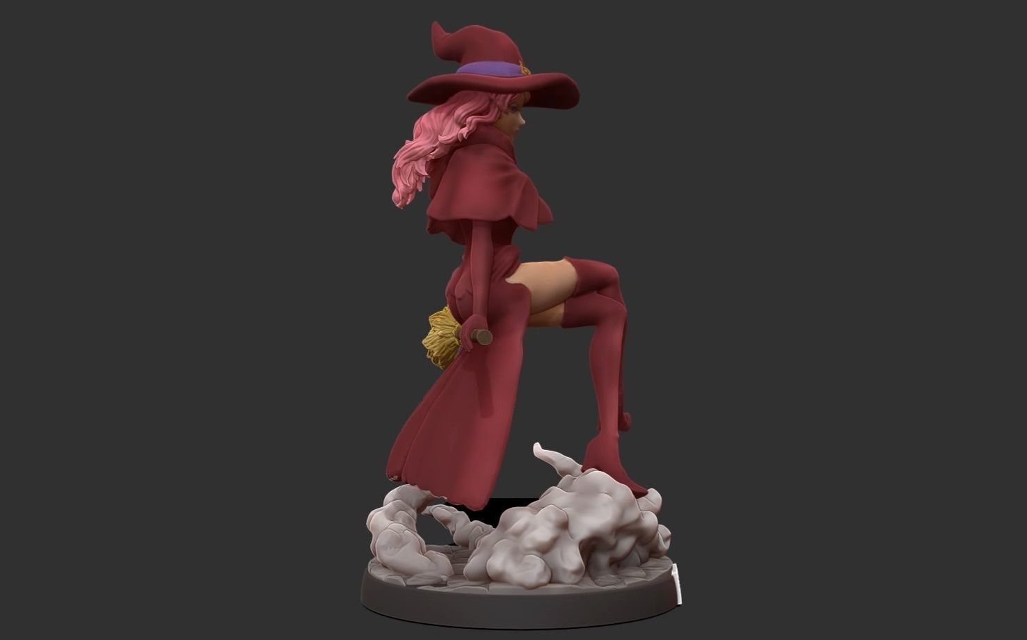 Black clover - vanessa anoteca 3d print statue - witch figure 3D print model_12
