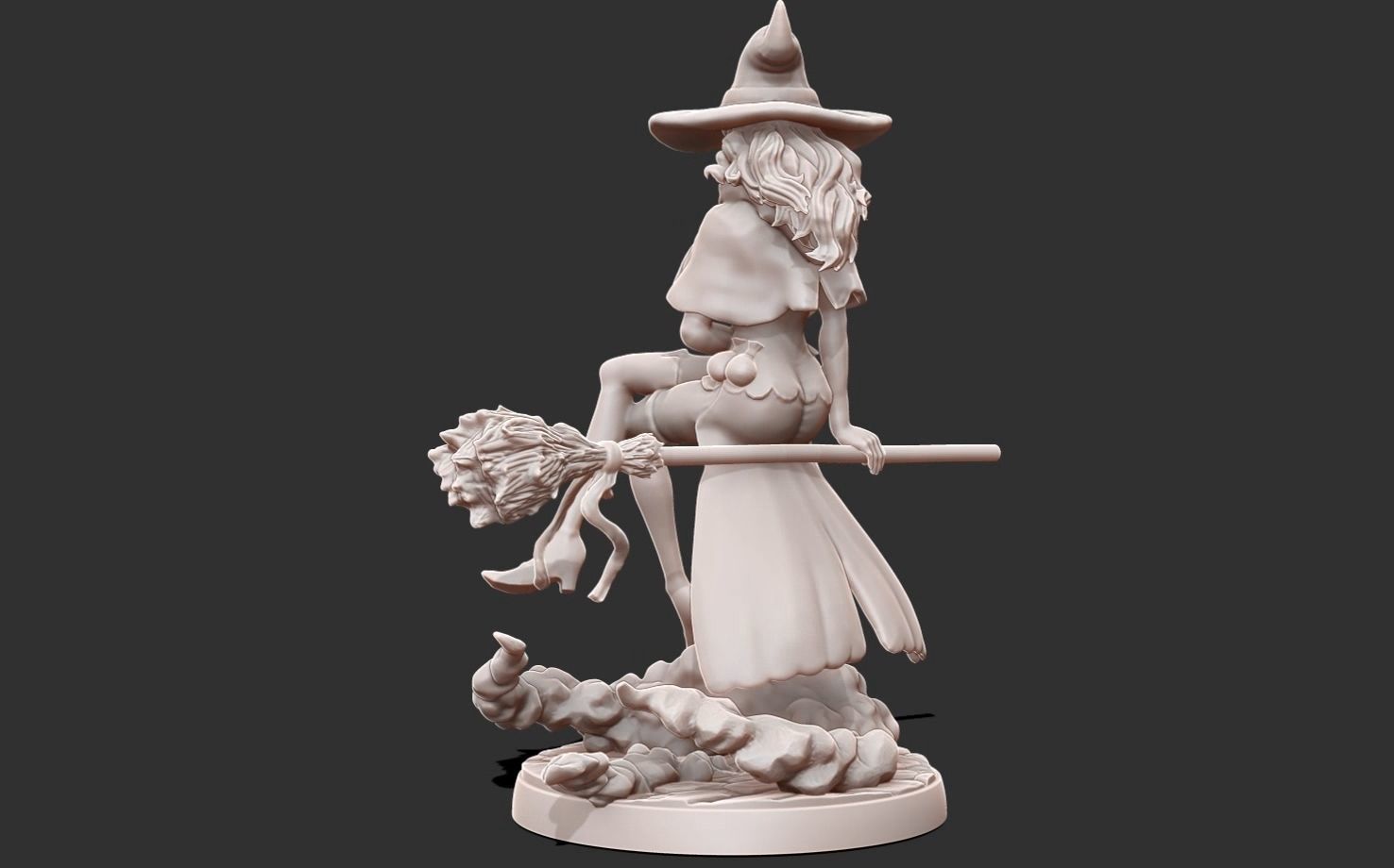 Black clover - vanessa anoteca 3d print statue - witch figure 3D print model_3