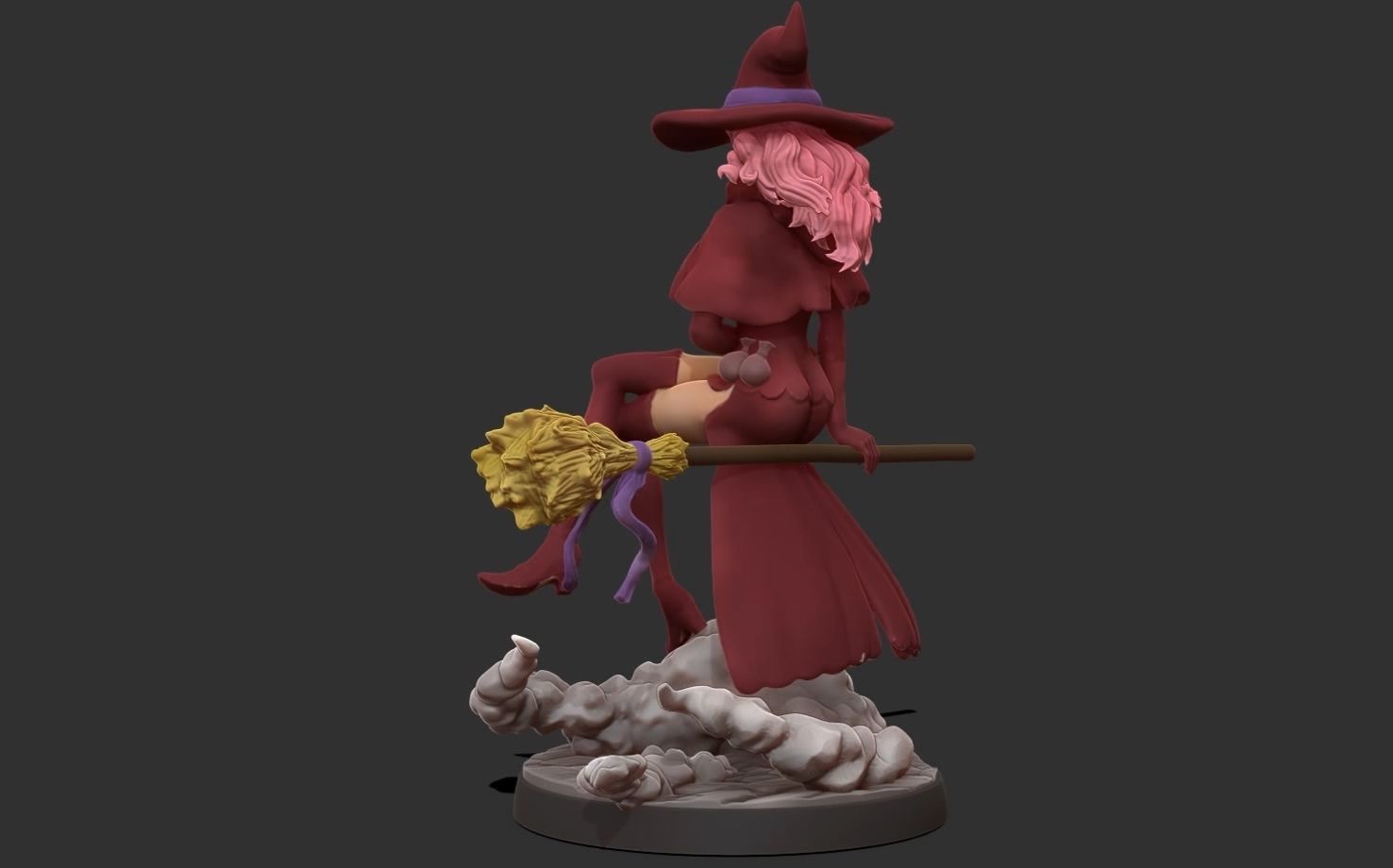 Black clover - vanessa anoteca 3d print statue - witch figure 3D print model_27