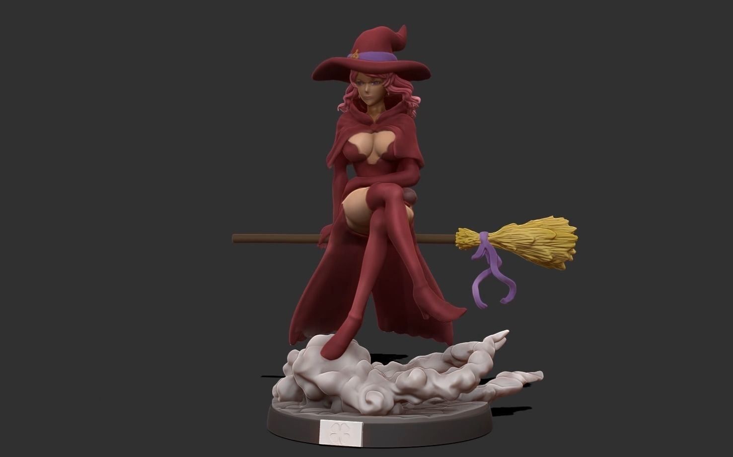 Black clover - vanessa anoteca 3d print statue - witch figure 3D print model_41