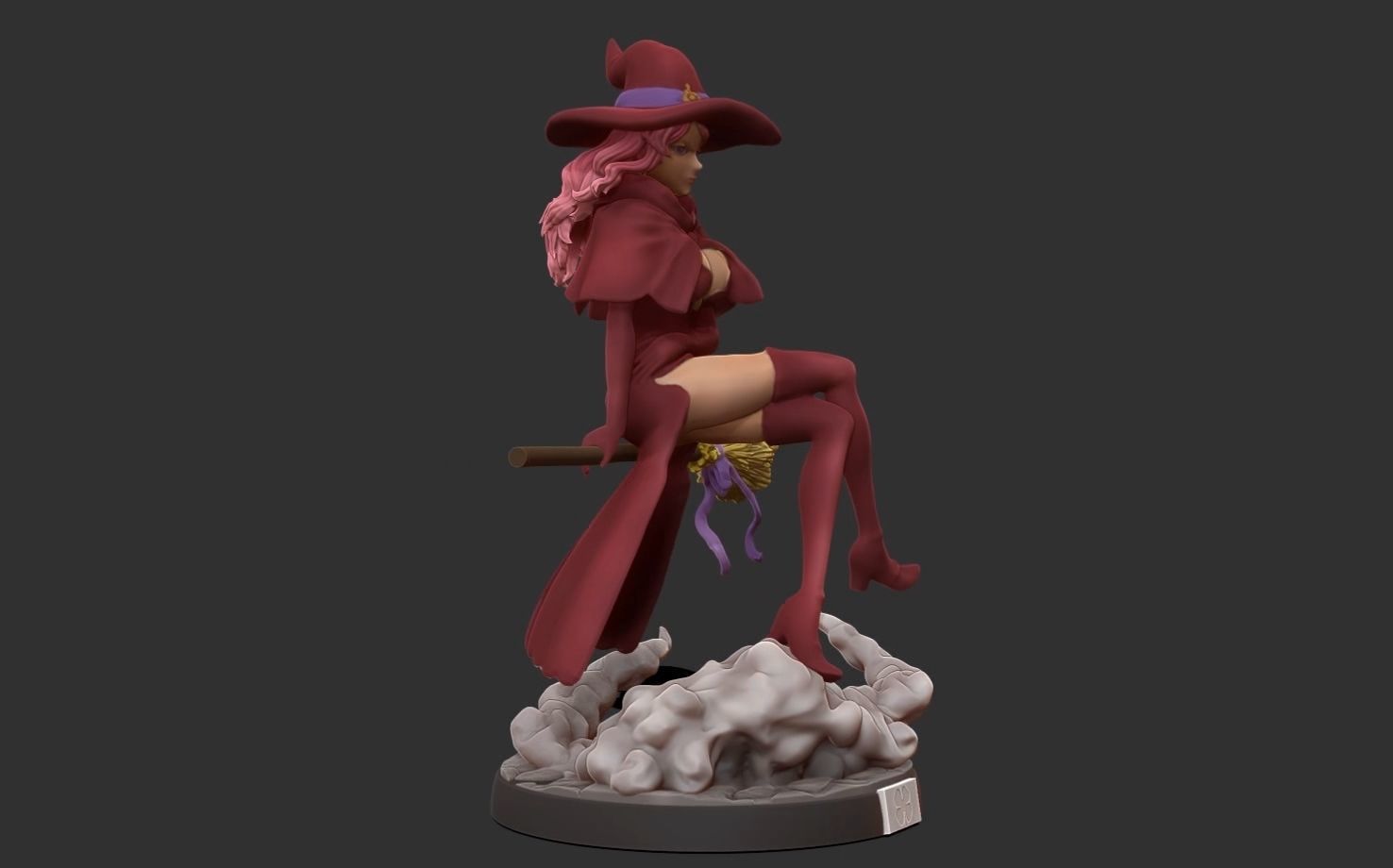 Black clover - vanessa anoteca 3d print statue - witch figure 3D print model_9
