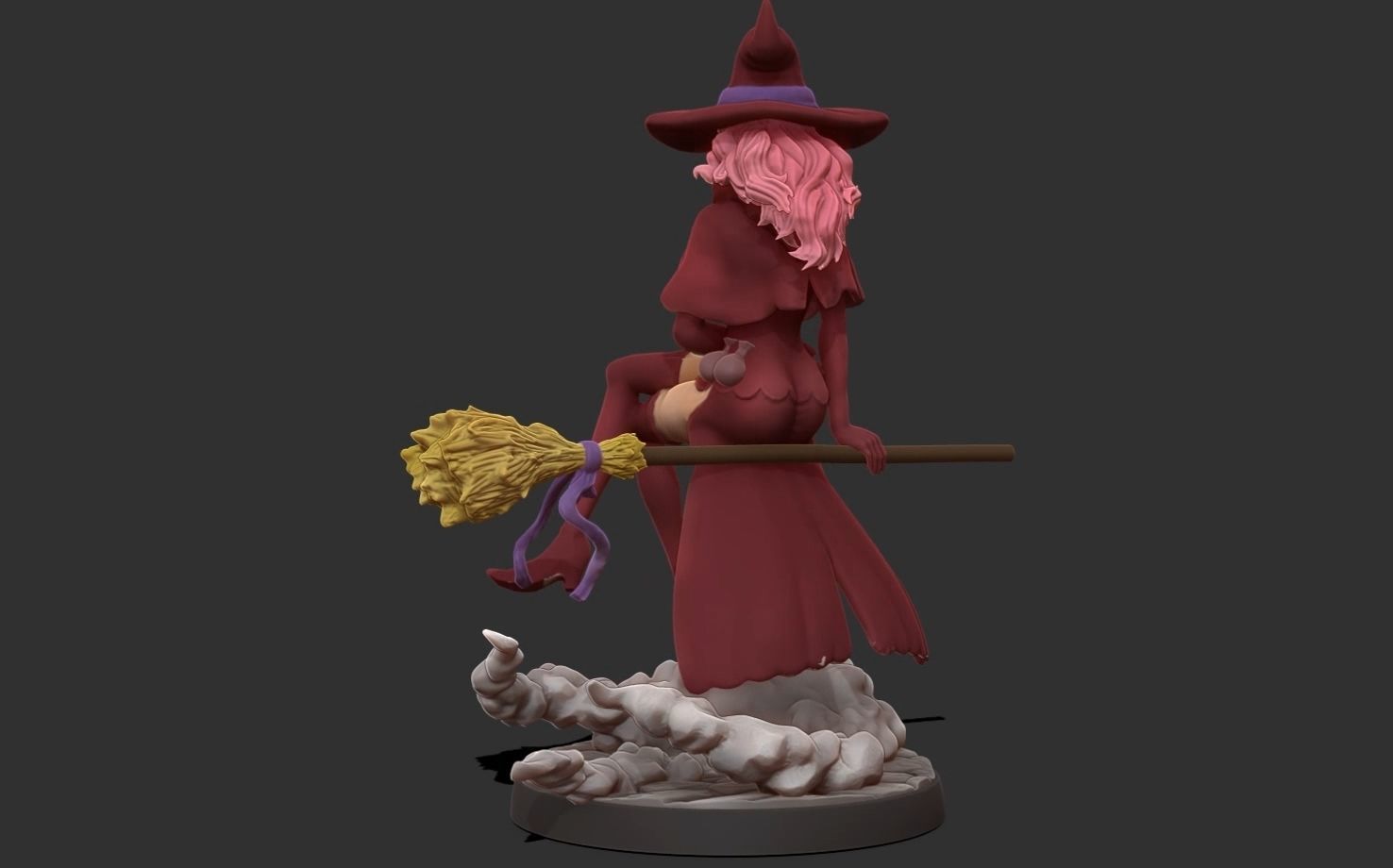 Black clover - vanessa anoteca 3d print statue - witch figure 3D print model_25