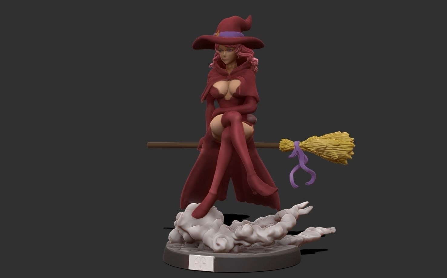 Black clover - vanessa anoteca 3d print statue - witch figure 3D print model_40