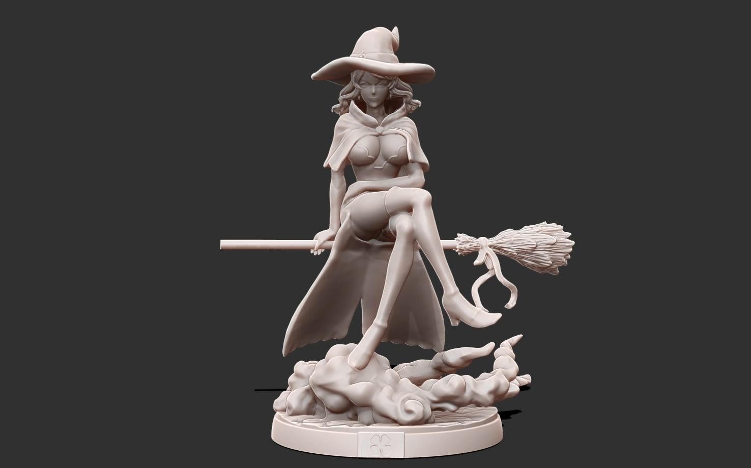Black clover - vanessa anoteca 3d print statue - witch figure 3D print model_2