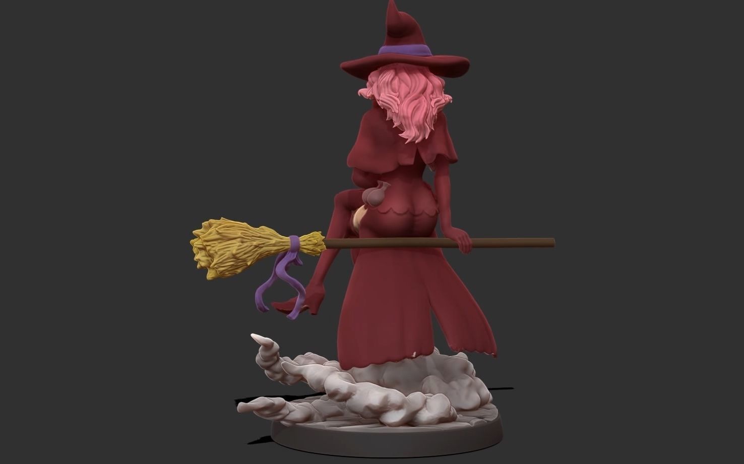 Black clover - vanessa anoteca 3d print statue - witch figure 3D print model_23