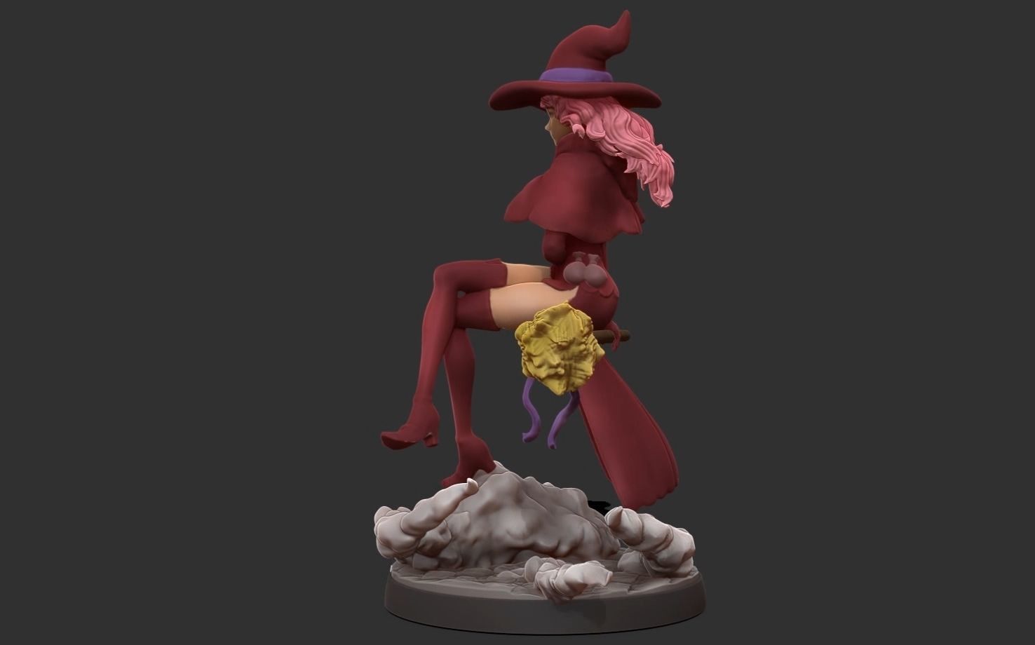 Black clover - vanessa anoteca 3d print statue - witch figure 3D print model_32