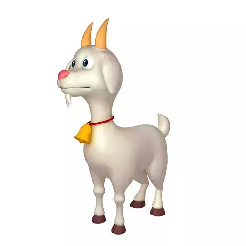 Cartoon Goat 3D model
