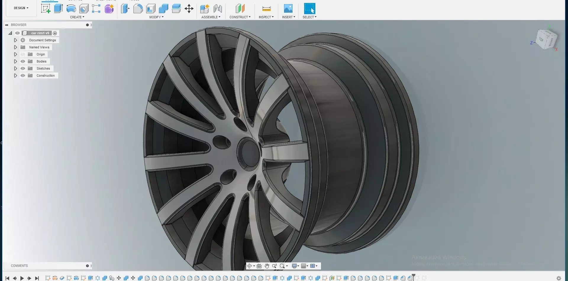 car rim 3D model