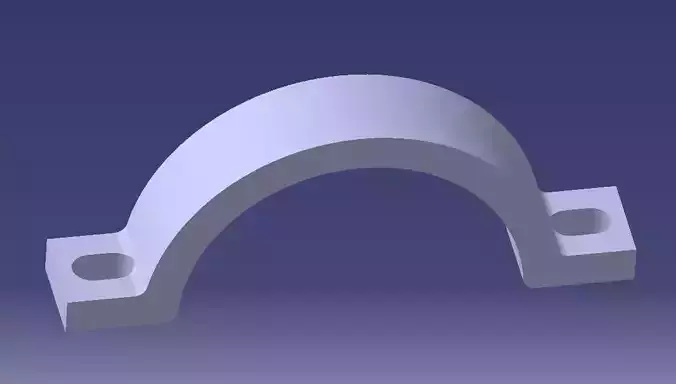 Holder bracket with two holes