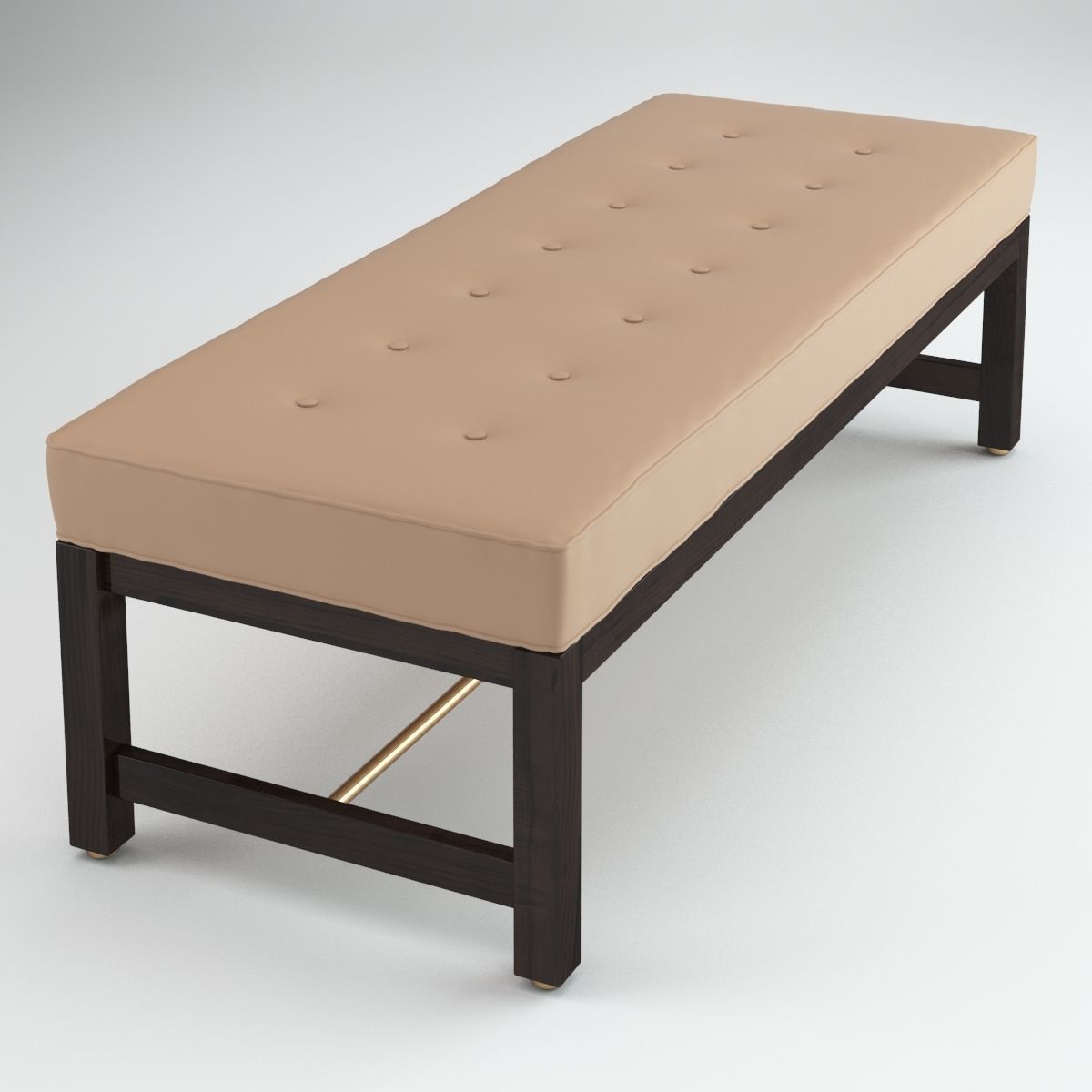 Edward Wormley bench 3D model_2