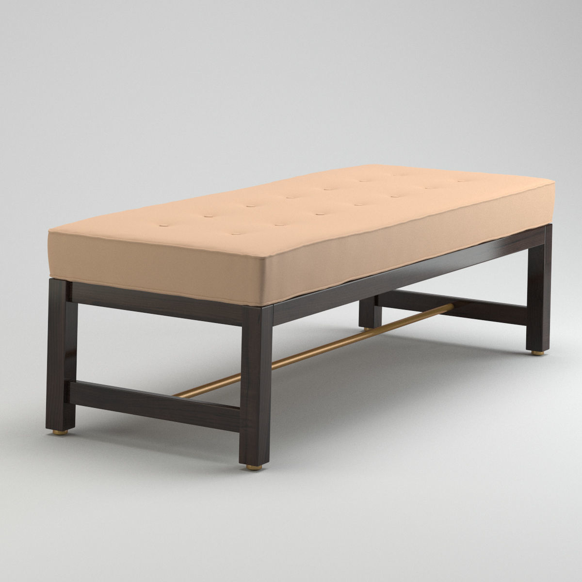 Edward Wormley bench 3D model_4