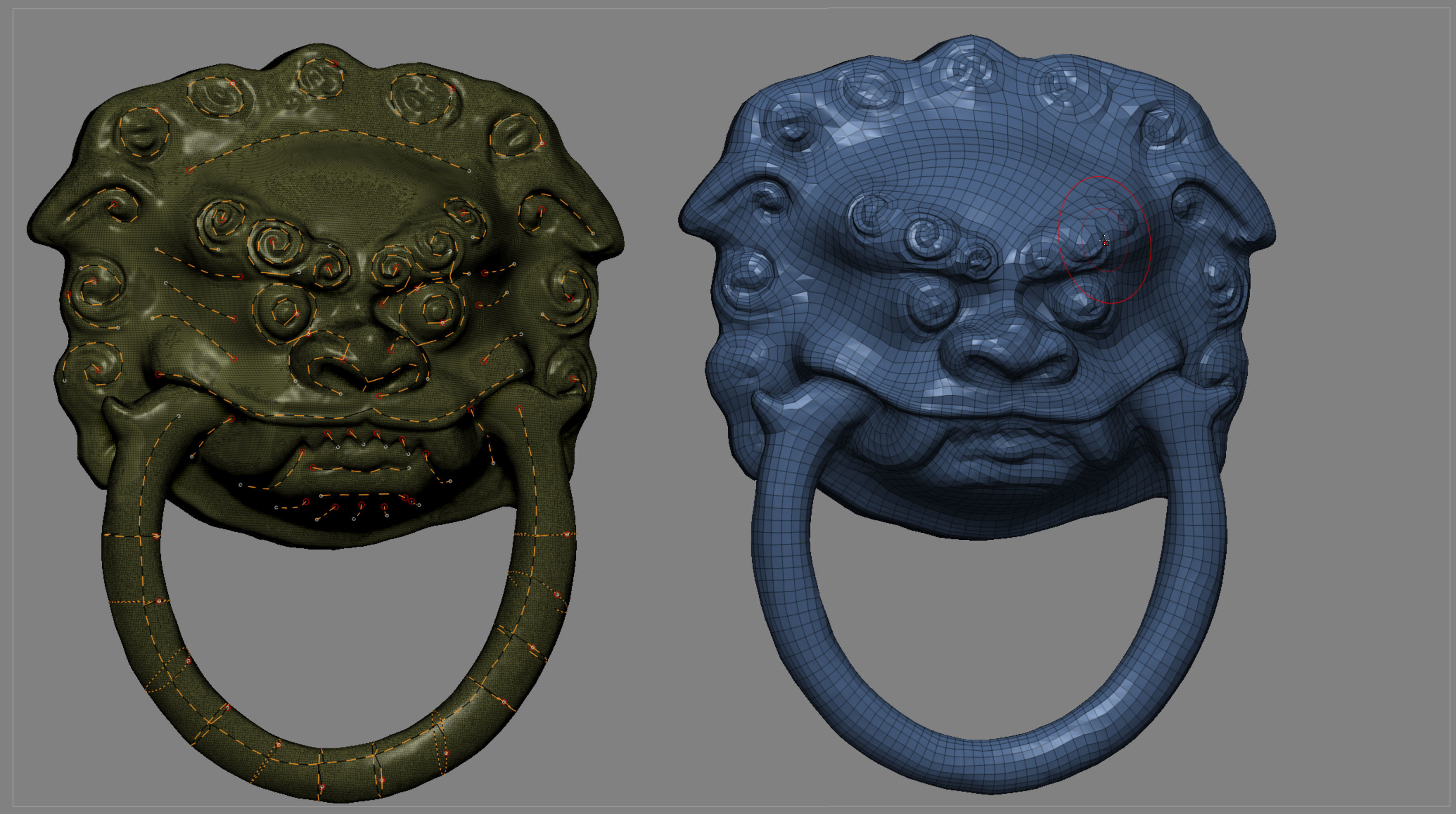 Chinese Lionhead 3D model_5