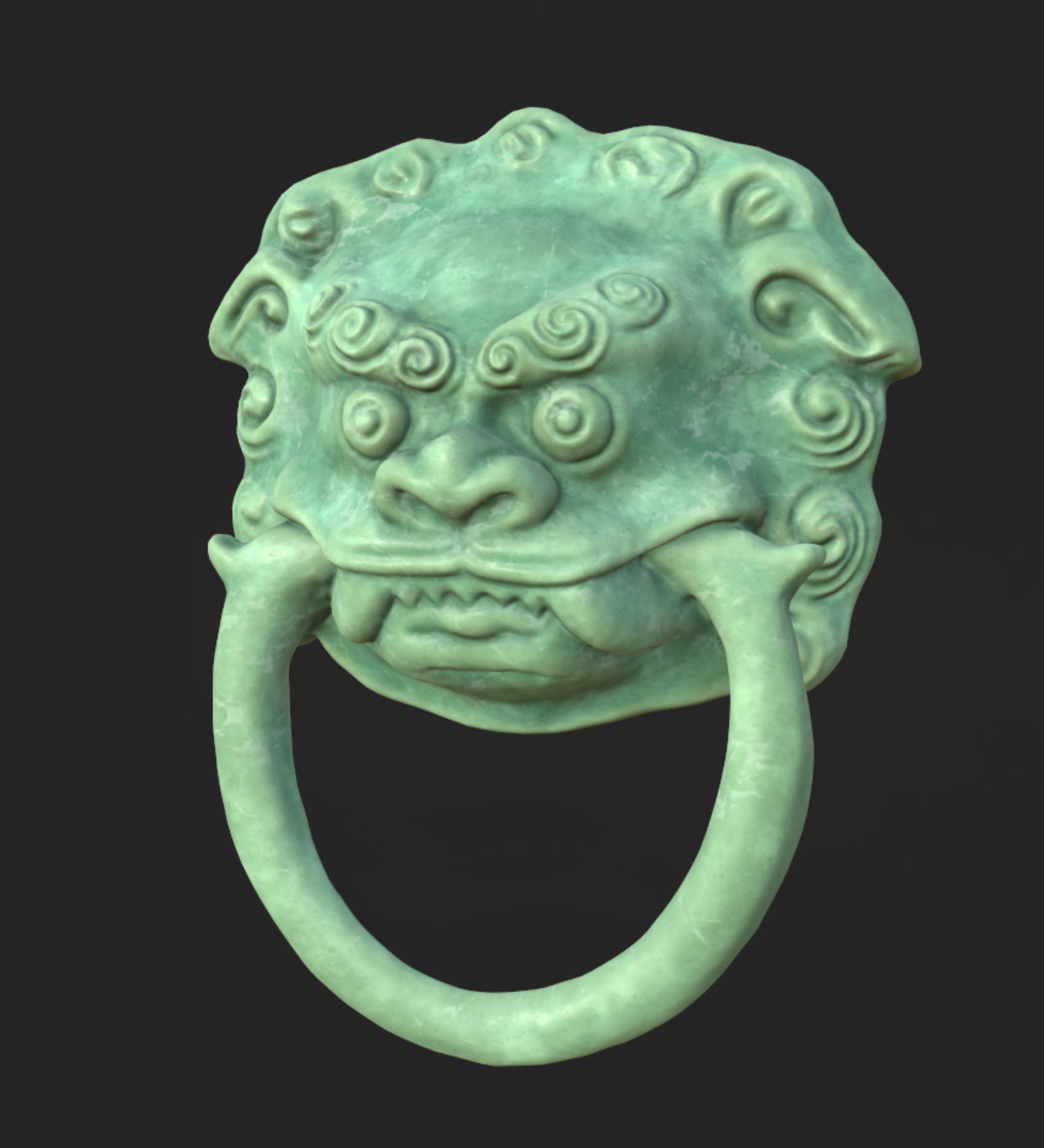 Chinese Lionhead 3D model_4