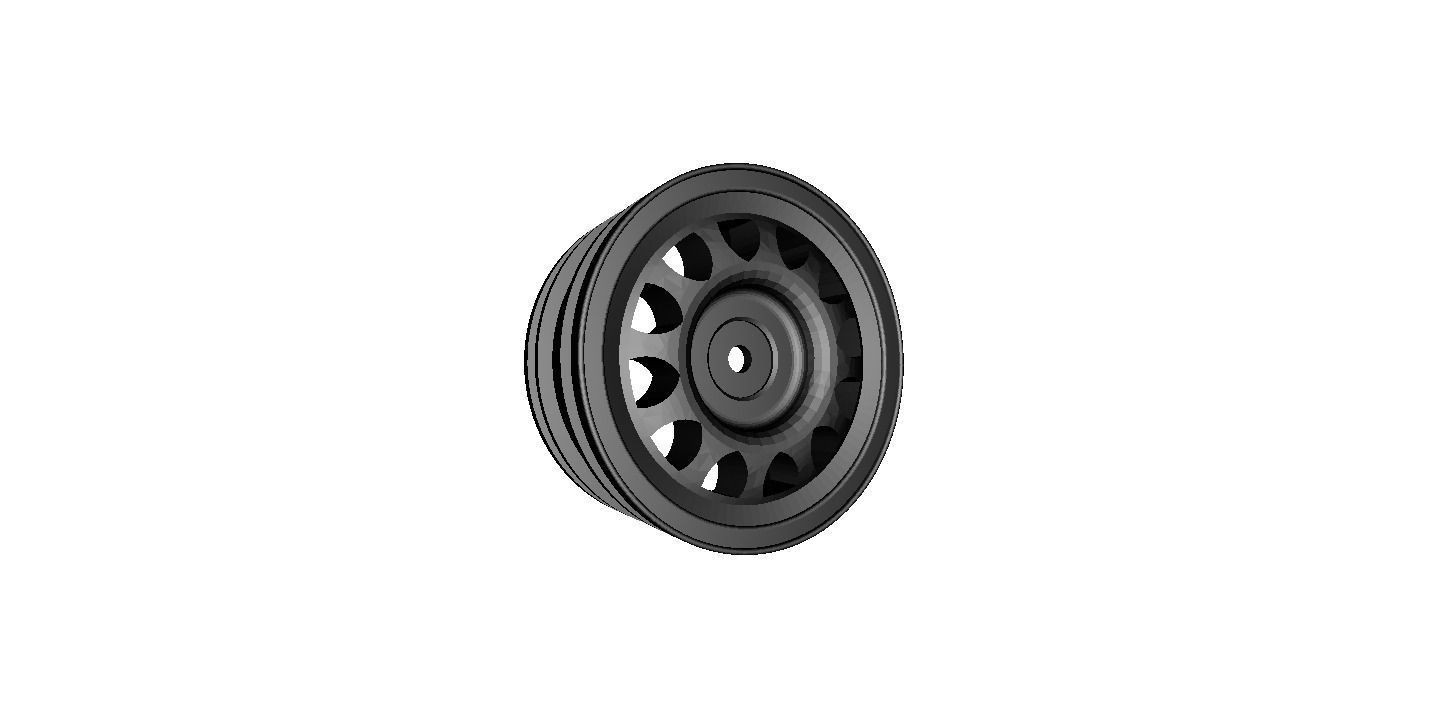 1 to 10th RC Car Wheel Steelwheel width 24mm offset plus 4mm 3D model_0