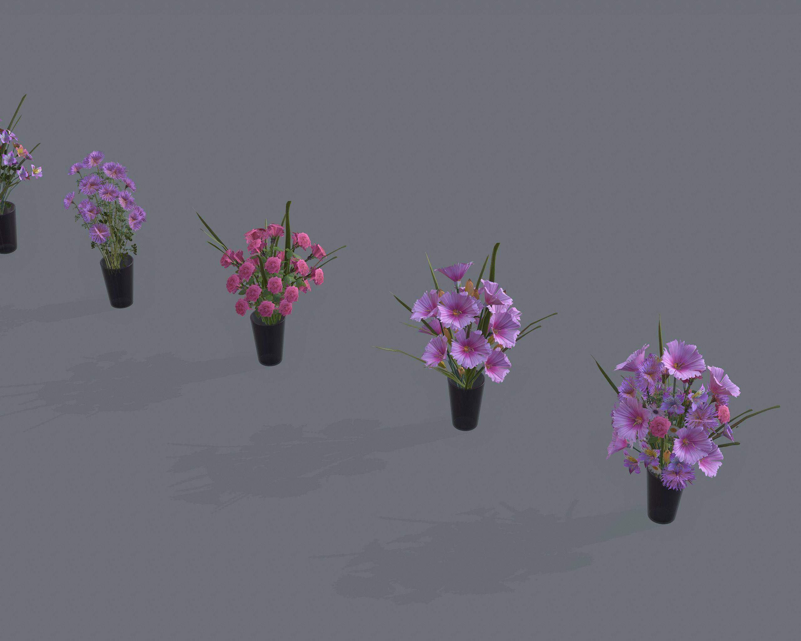 Nature Assets - Flower Decorations Low-poly 3D model_10