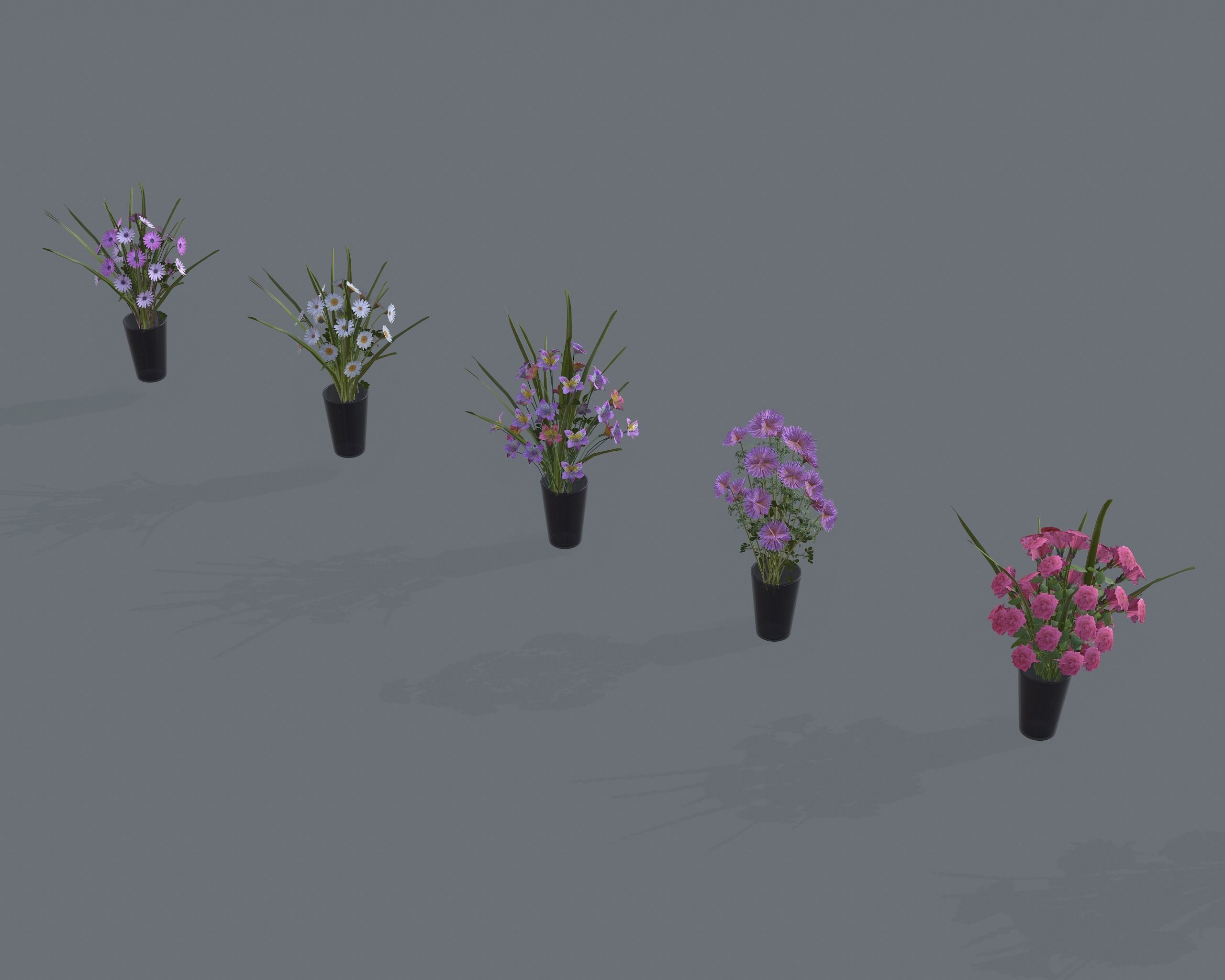 Nature Assets - Flower Decorations Low-poly 3D model_9