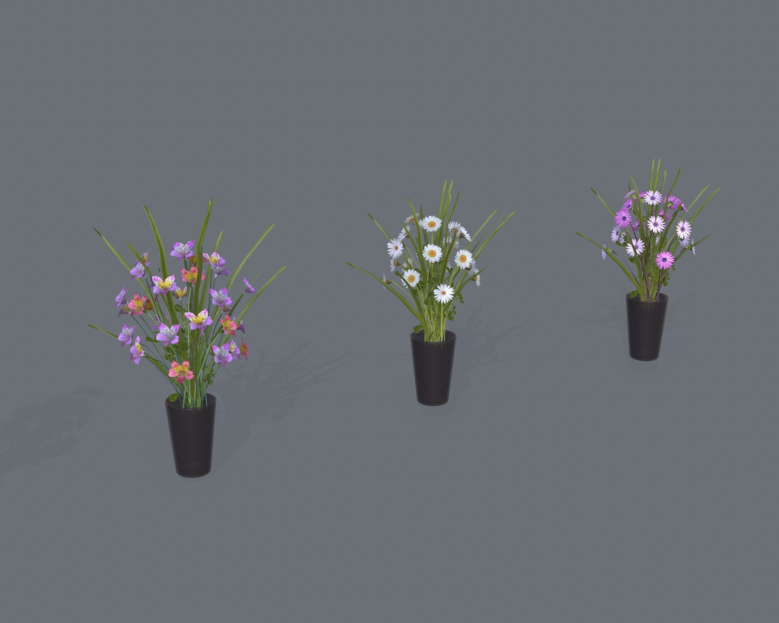Nature Assets - Flower Decorations Low-poly 3D model_6