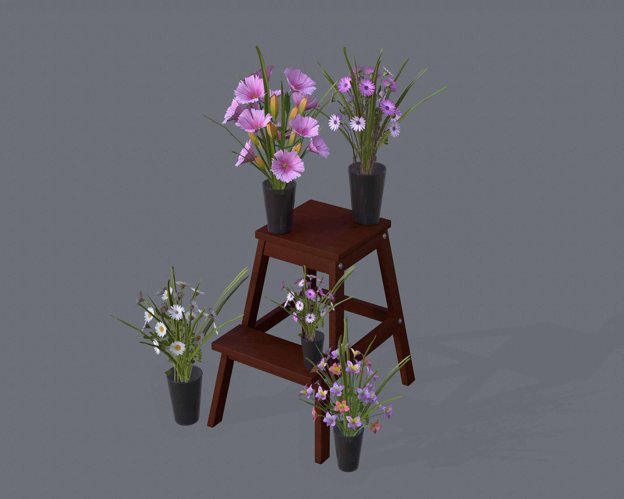 Nature Assets - Flower Decorations Low-poly 3D model_11