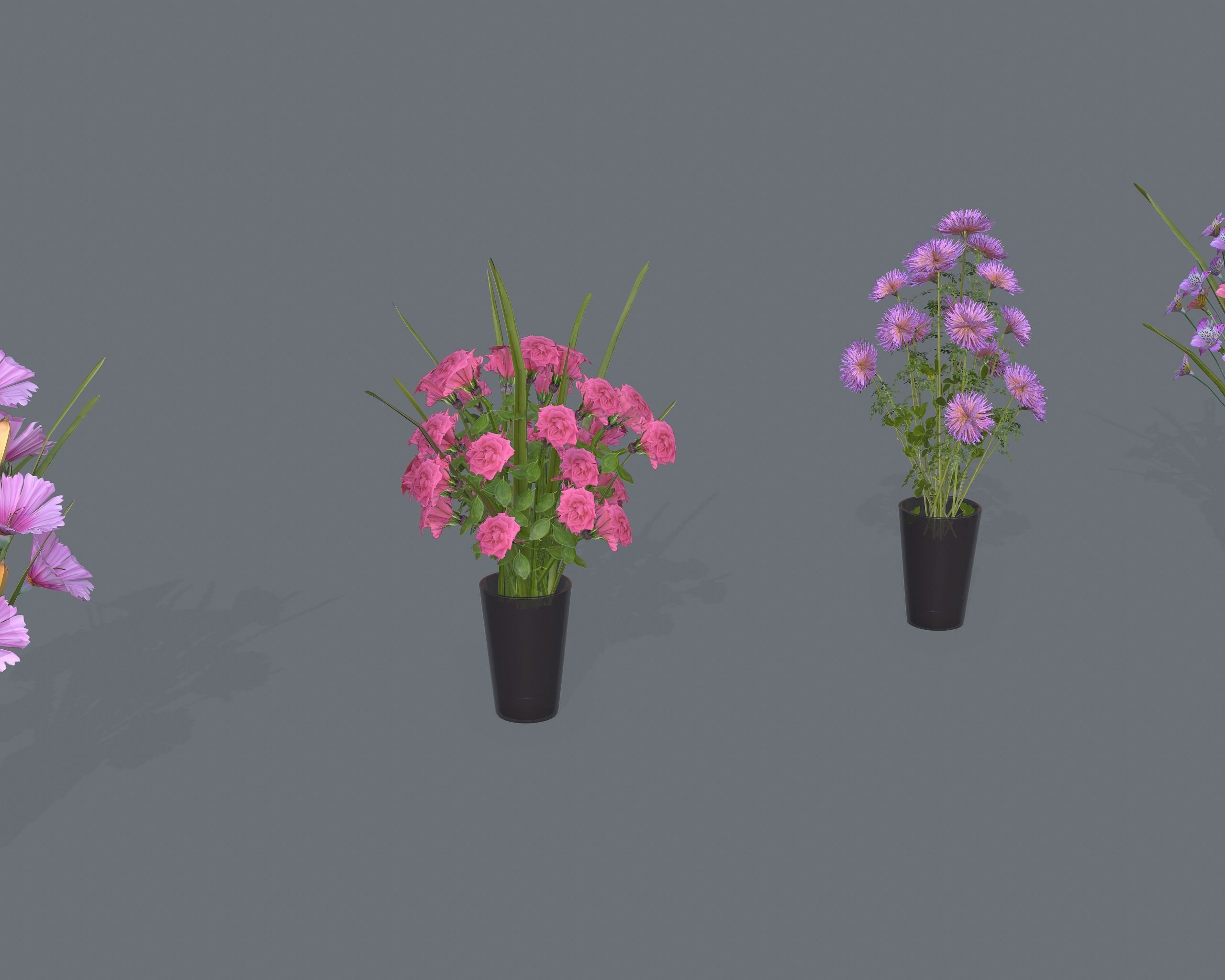 Nature Assets - Flower Decorations Low-poly 3D model_5