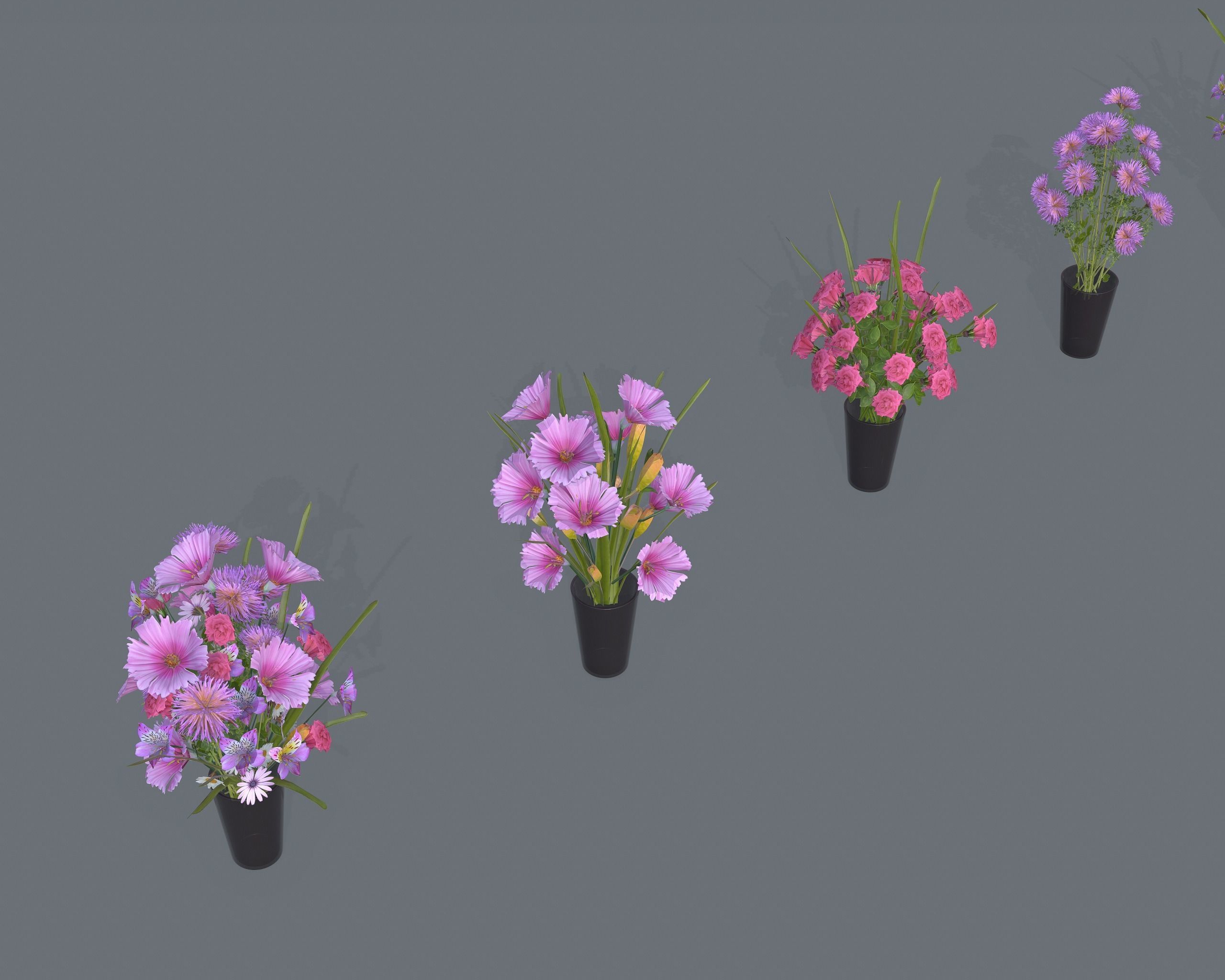 Nature Assets - Flower Decorations Low-poly 3D model_7