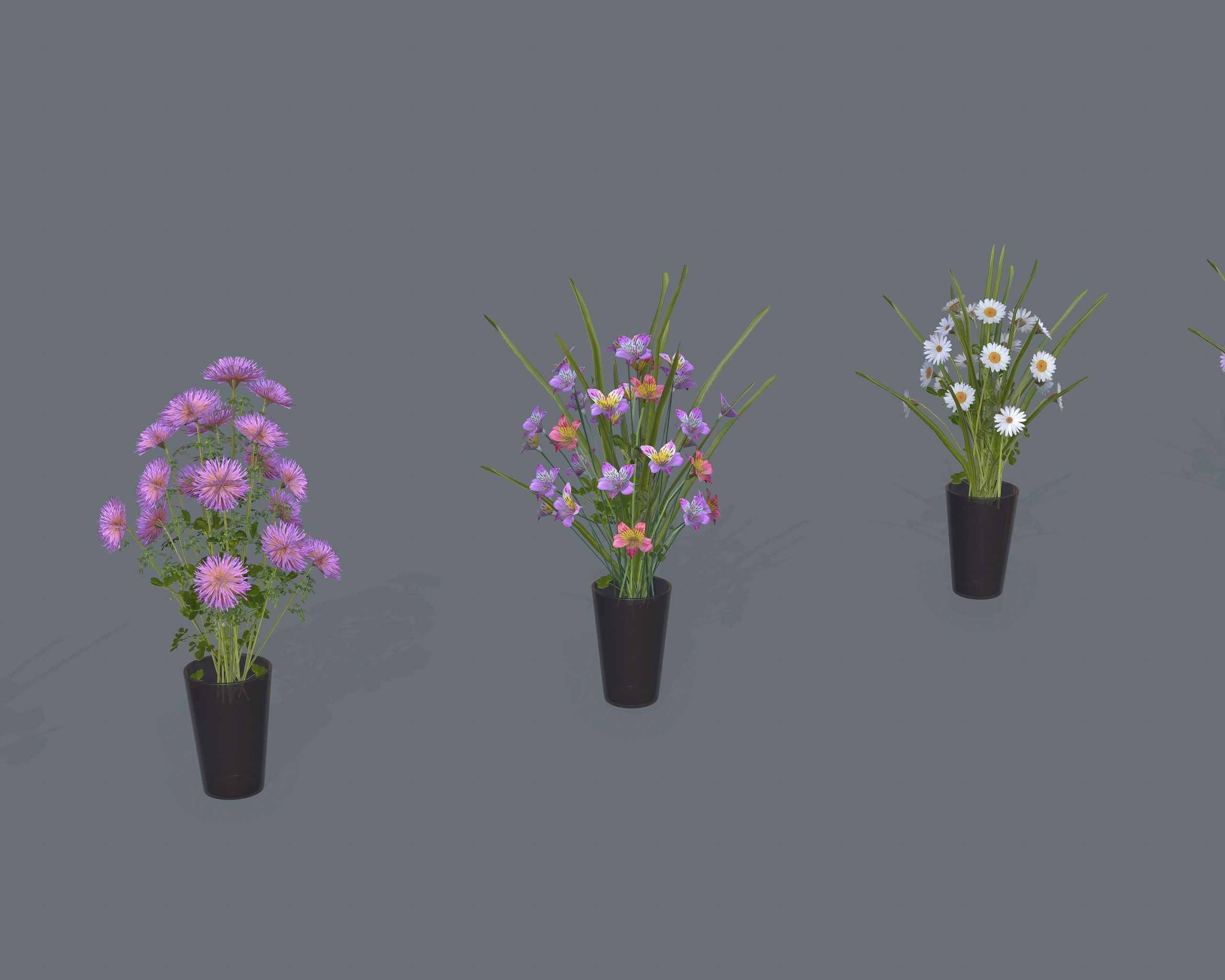 Nature Assets - Flower Decorations Low-poly 3D model_2