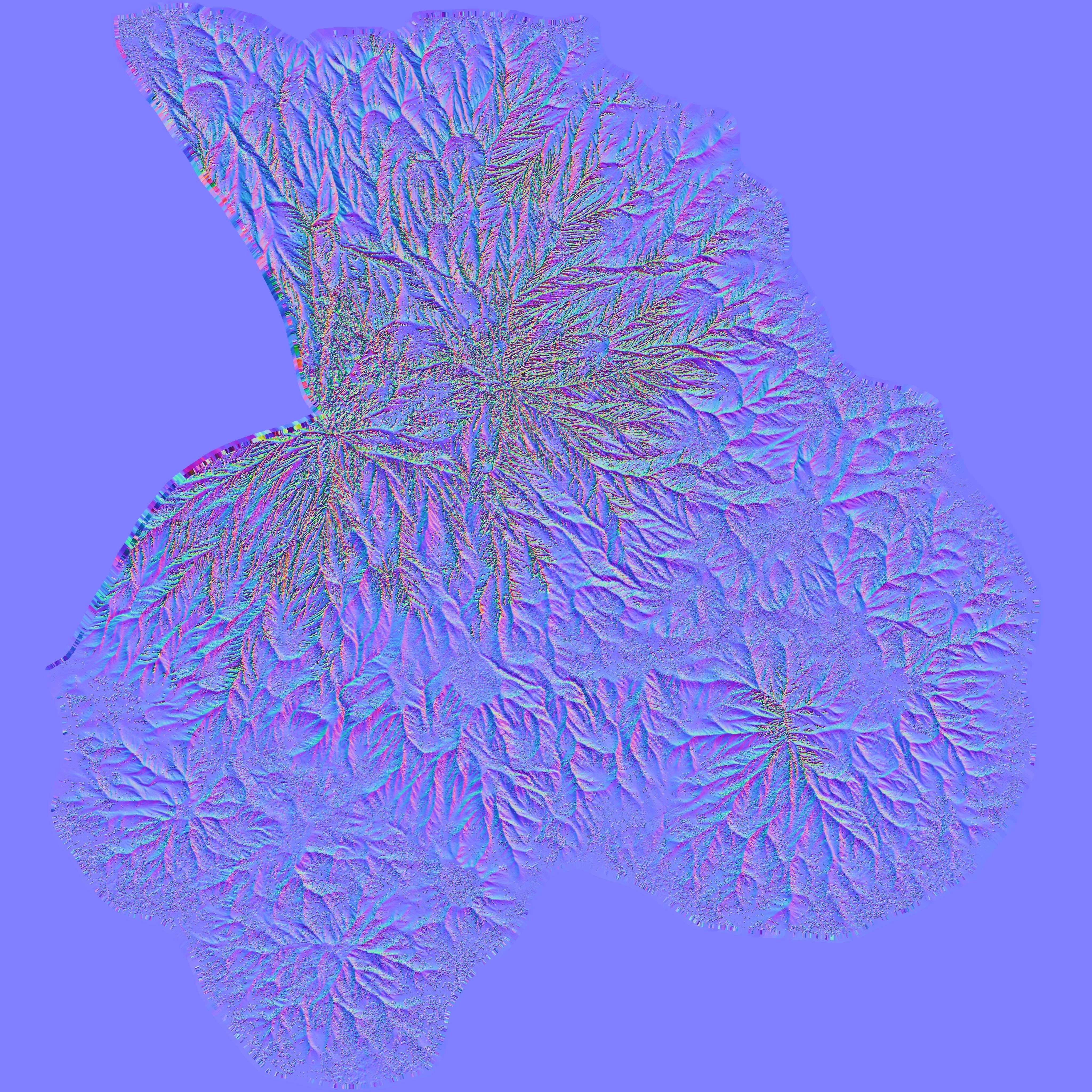 Mountain Landscape with Snow Covered Peaks 3D model_6